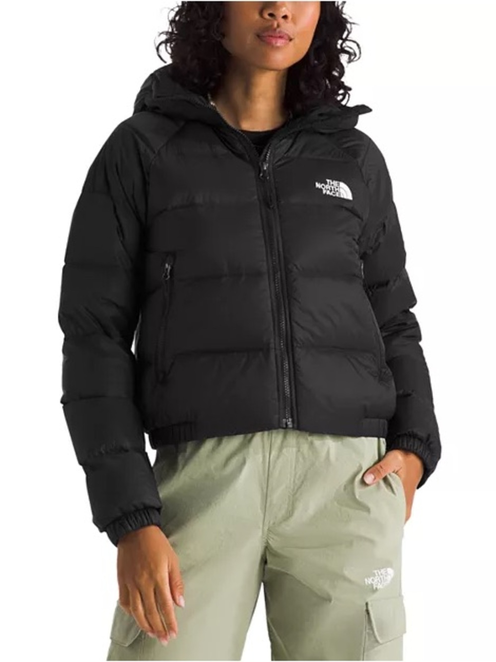 The North Face 550 Down Black Hooded Puffer Jacket Women’s Small